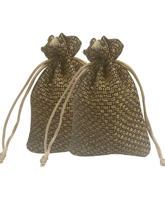 Soft Jute Potli Bag (Pack of 100Pcs)