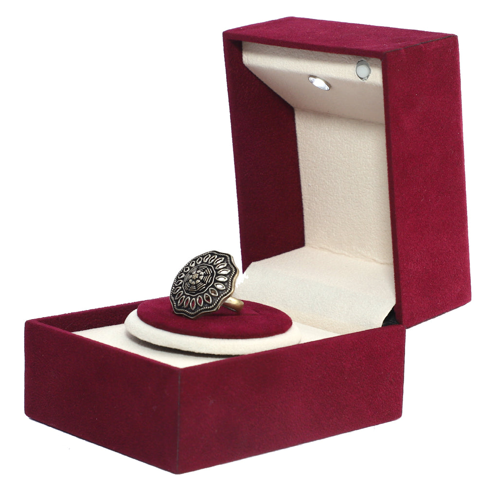 Velvet Ring Box - Double Ring Holder | Rouge Floral Design