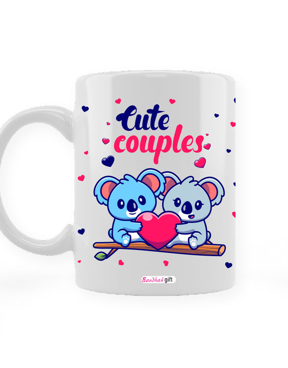 Cute Couple Print Coffee Mug