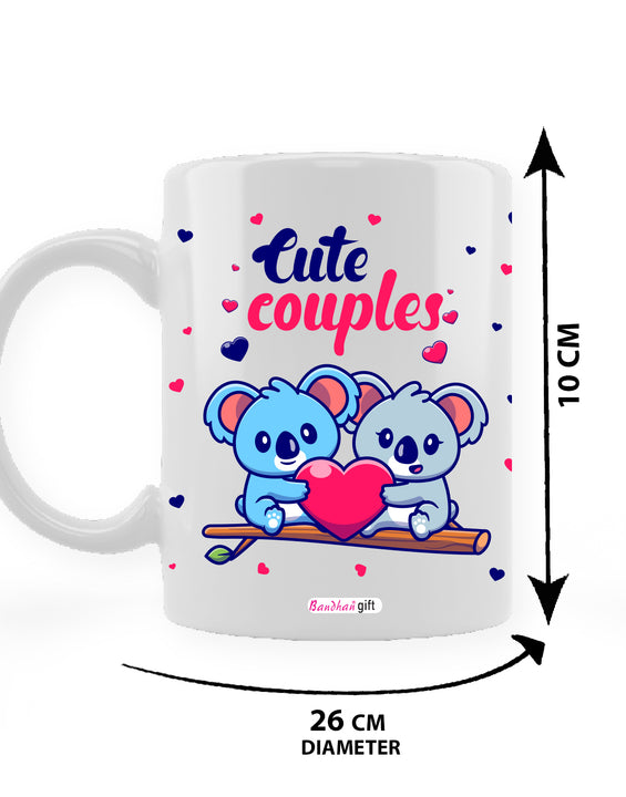 Cute Couple Print Coffee Mug